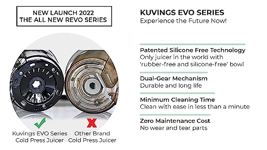 Kuvings REVO830 Professional Cold Press Juicer | Red