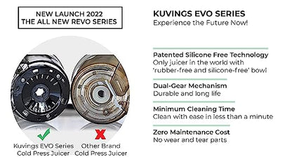 Kuvings REVO830 Professional Cold Press Whole Slow Juicer | Red + Smoothie & Sorbet