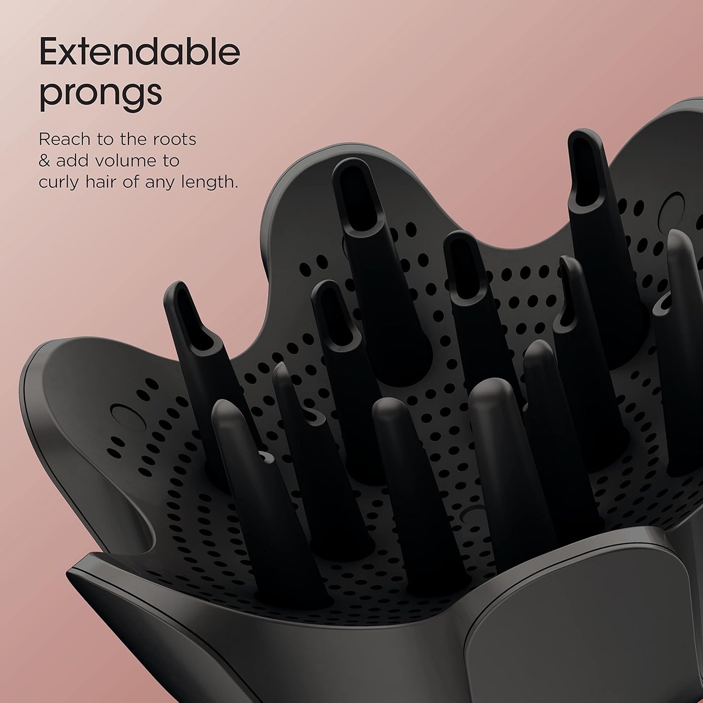 Shark Hair Dryer | Portable & Powerful  6 Styling Tools | Best for All Hair Types | Black |