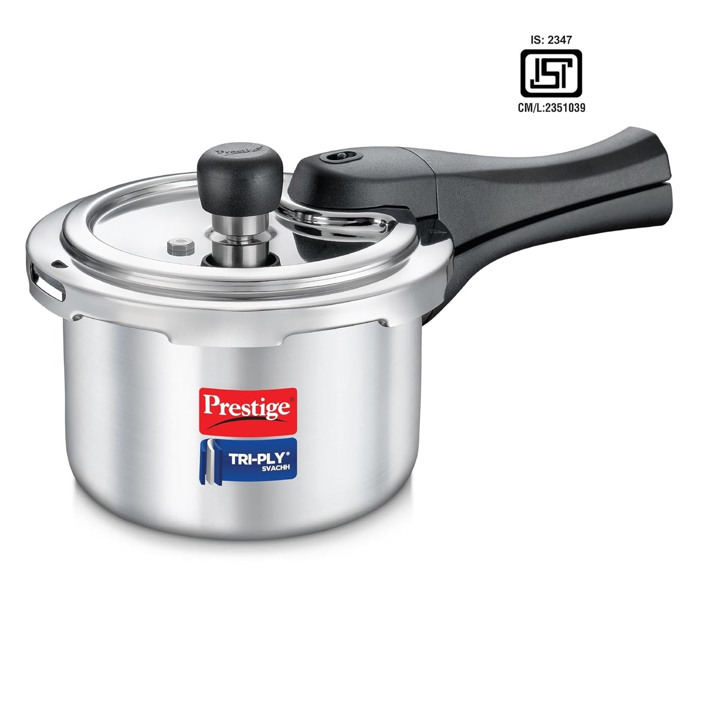 Prestige Triply Svach Pressure Cooker | 1.5 Litre | ISI Certified | 5 Years Warranty |