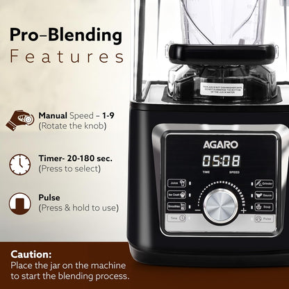 Buy Agaro Imperial Professional Blender | 2200W | 2.5L | Black |