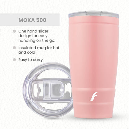FLAIR Moka Vacuum Insulated Coffee Mug | 500ml | Hot & Cold 12 hrs