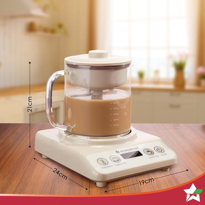 Wonderchef Chai Maker | Fully Automatic | Tea & Cappuccino Maker | 500 ML | 2 Year Warranty | - Infinia Home and Kitchen