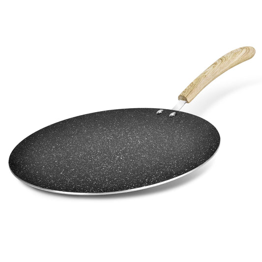 Bergner Bellini Plus Aura 5 Layer Non-Stick Flat Tawa | 28 cm | Food Safe |