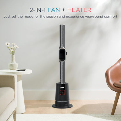 Shark TurboBlade Cool + Heat 2-in-1 Bladeless Tower Fan | Powerful Cooling |