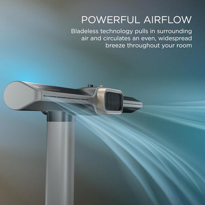 Shark TurboBlade Cool + Heat 2-in-1 Bladeless Tower Fan | Powerful Cooling |