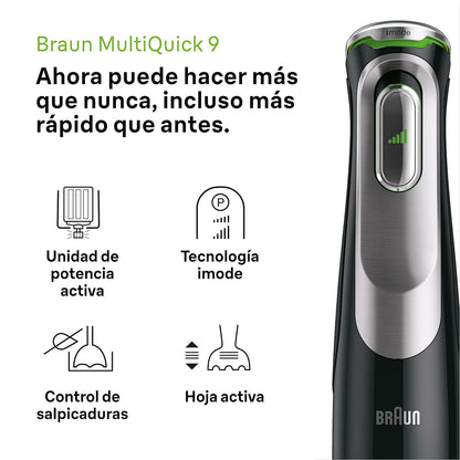 MultiQuick 9 Hand Blender | 1200W | Lightweight |Black