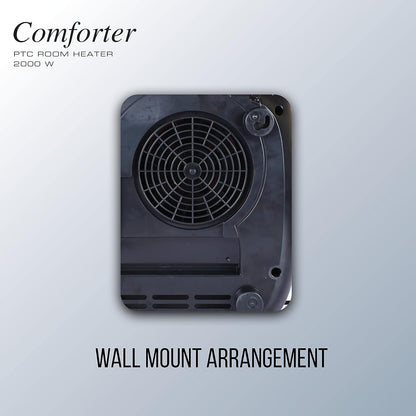Havells Comforter 2000 Watt | Black and White | Overheat Protection | Easy to Carry | Adjustable Vent for Air Delivery