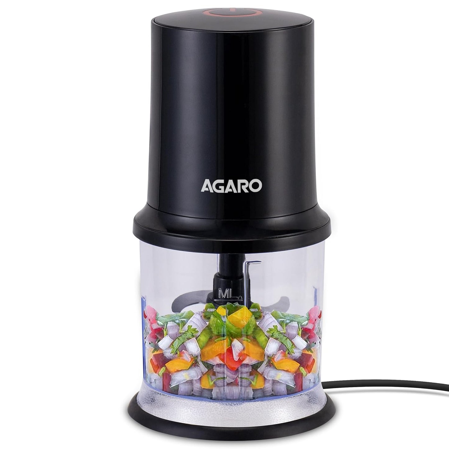 Buy Agaro Elegant Electric Chopper |500 ml | SS Blades | Black |
