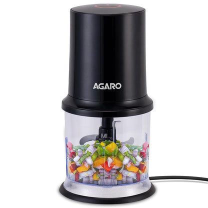 Buy Agaro Elegant Electric Chopper |500 ml | SS Blades | Black |