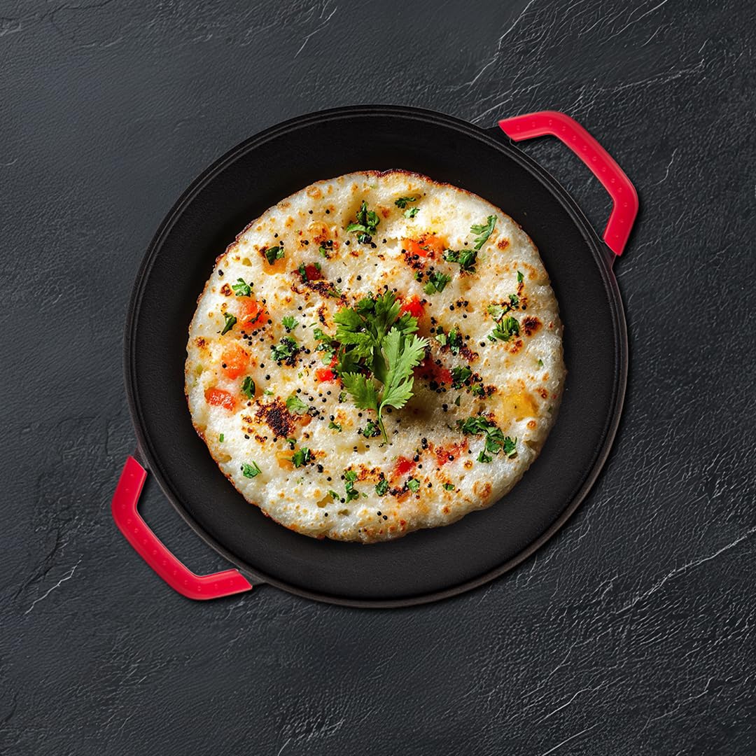 Pigeon Imperi Dosa Tawa 300 mm | Toxin-Free | Double Side Handles | Naturally Non-Stick |