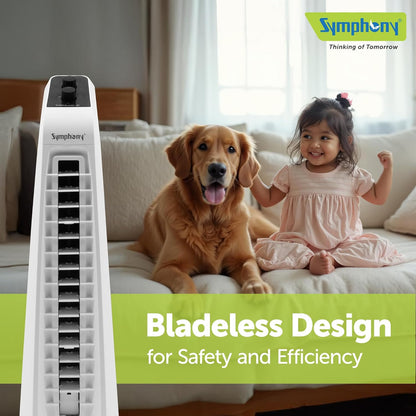 Symphony SURROUND JR Tower Fan | Space Saving | White |