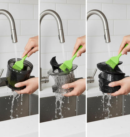 Brewine Cold Press Slow Juicer | For Fruits & Vegetables | Black | Wide Feeder |