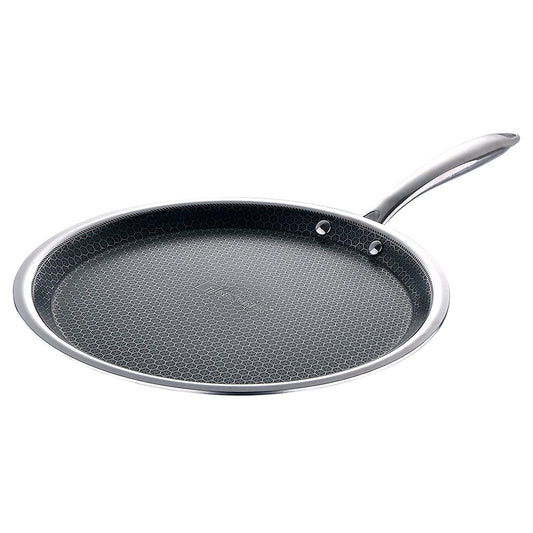 Bergner Hitech Prism 2.0 Non-Stick Stainless Steel Dosa Tawa | 28cm | Induction Base |