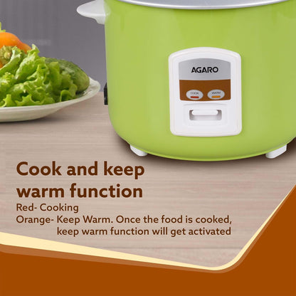 Buy Agaro Marvel Electric Rice Cooker | 1.8L | Green | Order Now |