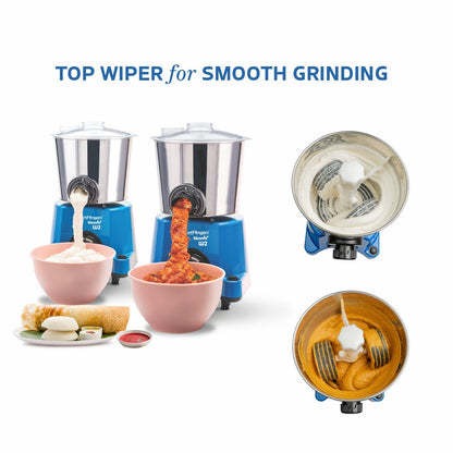 SmartFingers Comfort Plus  Wet Grinder | 1.25 Liter | Blue |