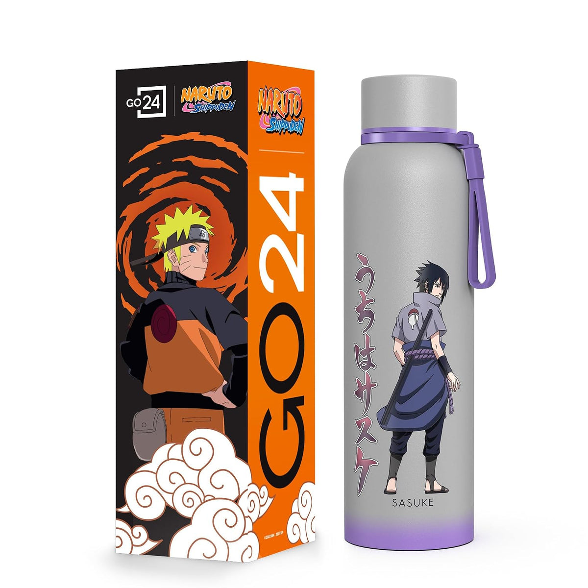 Pexpo Go24 Water Bottle | Naruto Edition | Hot & Cold Flask | Triple Wall | Leak Proof |