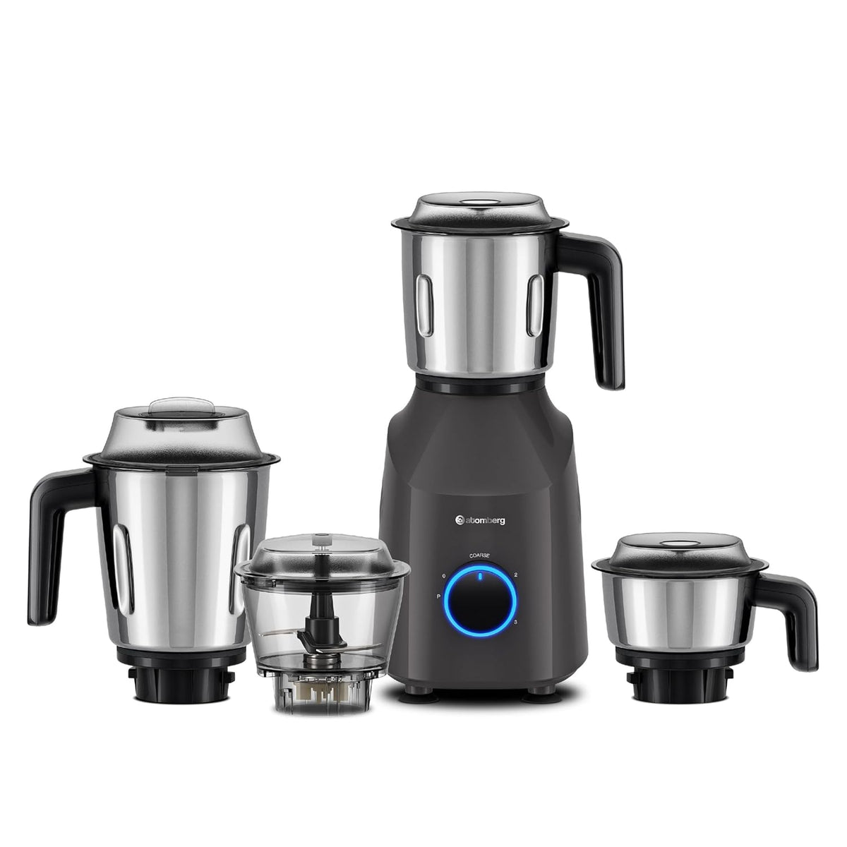 Atomberg Yulia Mixer Grinder | 750 W | 4 Multipurpose Jars including Chopper Jar | Advanced Safety Features |
