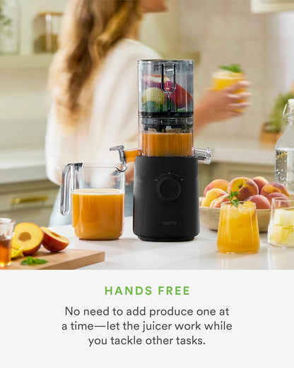 Nama J3 Compact Cold Press Juicer | 130W motor | Self-feeding Hopper | Space Saving |