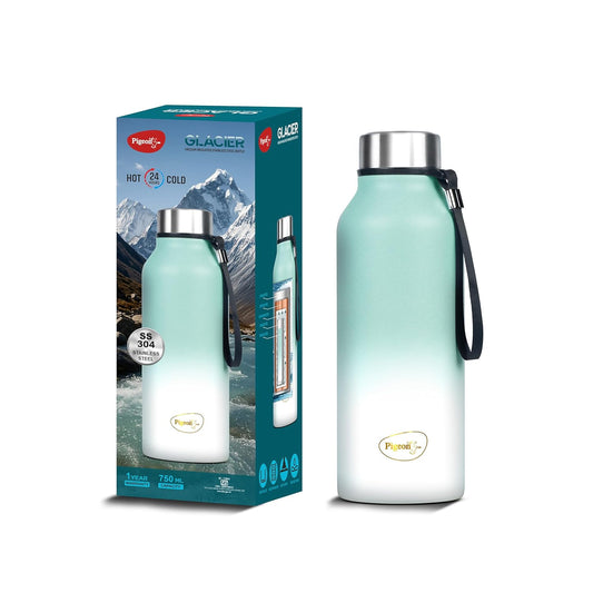 Pigeon Glacier Vacuum Water Bottle | Wide Mouth | Teal Green |