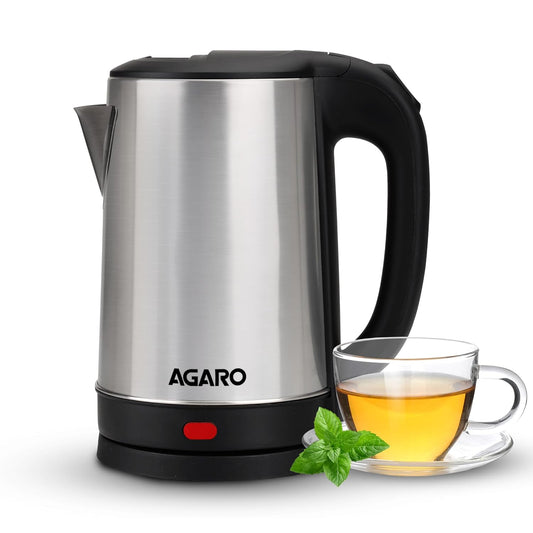 Agaro Sonnet Stainless Steel Electric Kettle | 1.5 Litre | Black |