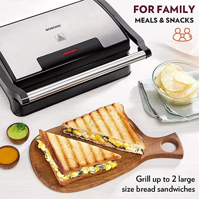 Borosil Meta Prime Grill Sandwich Maker | 700 W |