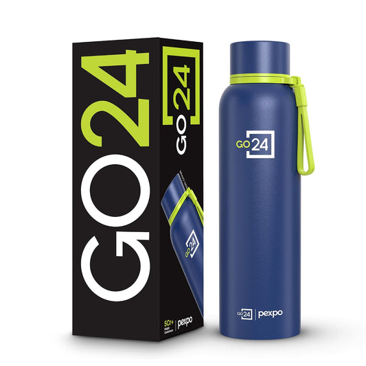 Pexpo Stainless Steel Insulated Flask Bravo | Leak Proof Lid | BPA Free | Hot & Cold |