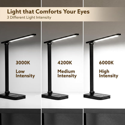 AGARO Regal Study Table Lamp | 5W LED Desk Light | USB Type-C | Touch Control |
