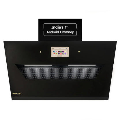 Beyond Eris Filterless Slant Kitchen Chimney with Smart Android Dashboard & Speakers | Auto Clean |