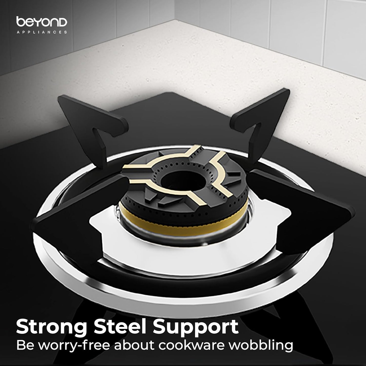 Beyond Appliances Auriga 4-Burner | Auto Ignition | Digital Timer