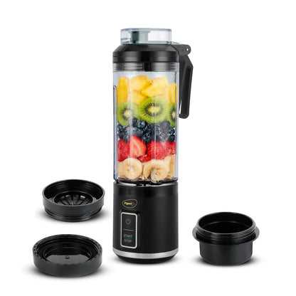 Pigeon Pulse Portable Cordless Blender | USB C Rechargeable | Ice and Frozen Fruit Crusher | Black |