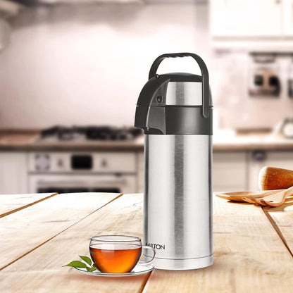 Milton Pinnacle 3000ml Thermosteel | 24 rs Hot & Cold | Silver |
