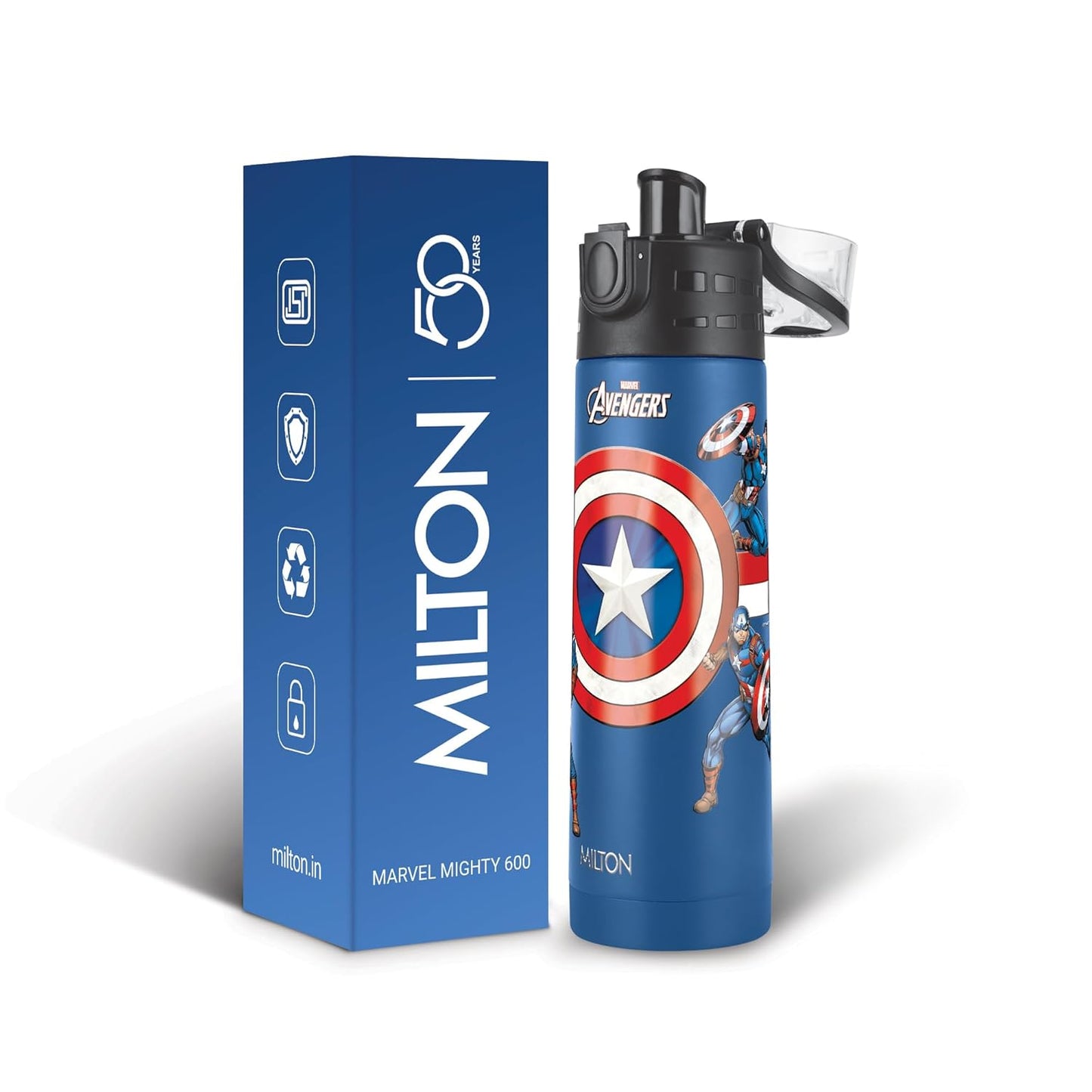 Milton Marvel Mighty Thermosteel Water Bottle | Leak Proof | Ideal for School going Kids |