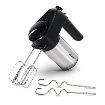 Agaro Elegant Stainless Steel  Hand Mixer | 300 Watts | Silver |