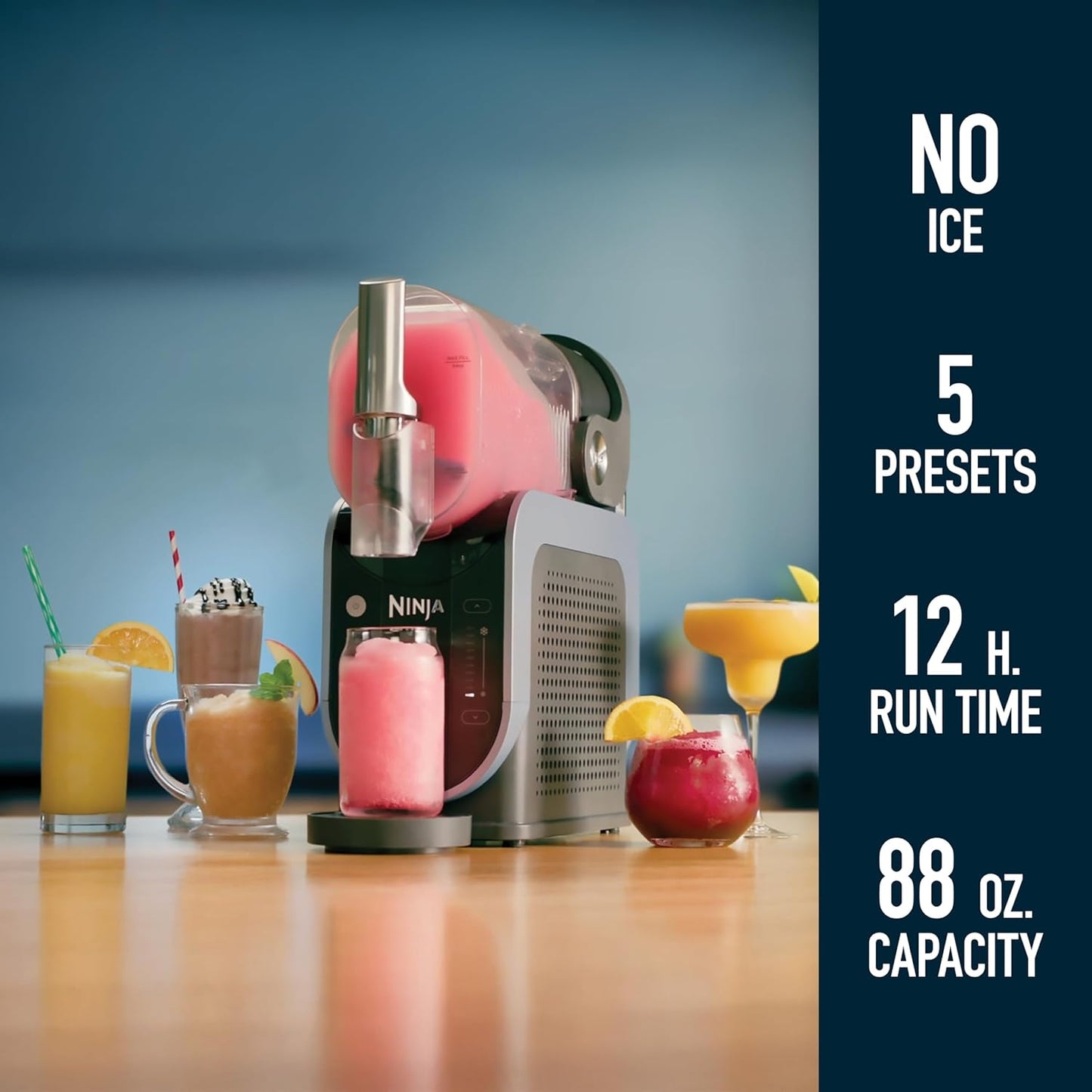 Ninja Professional Slushie & Smoothie Maker | Frozen Drink Machine | 5 Presets | One-Touch |