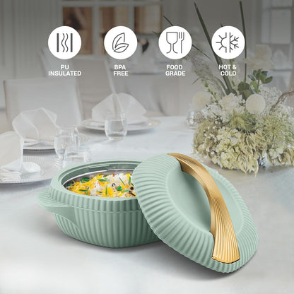 MILTON plastic Oyster 1500 Insulated Casserole | Hot & Cold | Easy to Store |