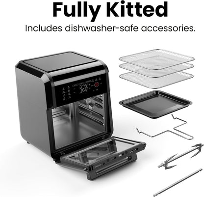 Chefman Multifunctional 12QT Air Fryer Oven | Digital Timer | Touchscreen | 12 Presets |
