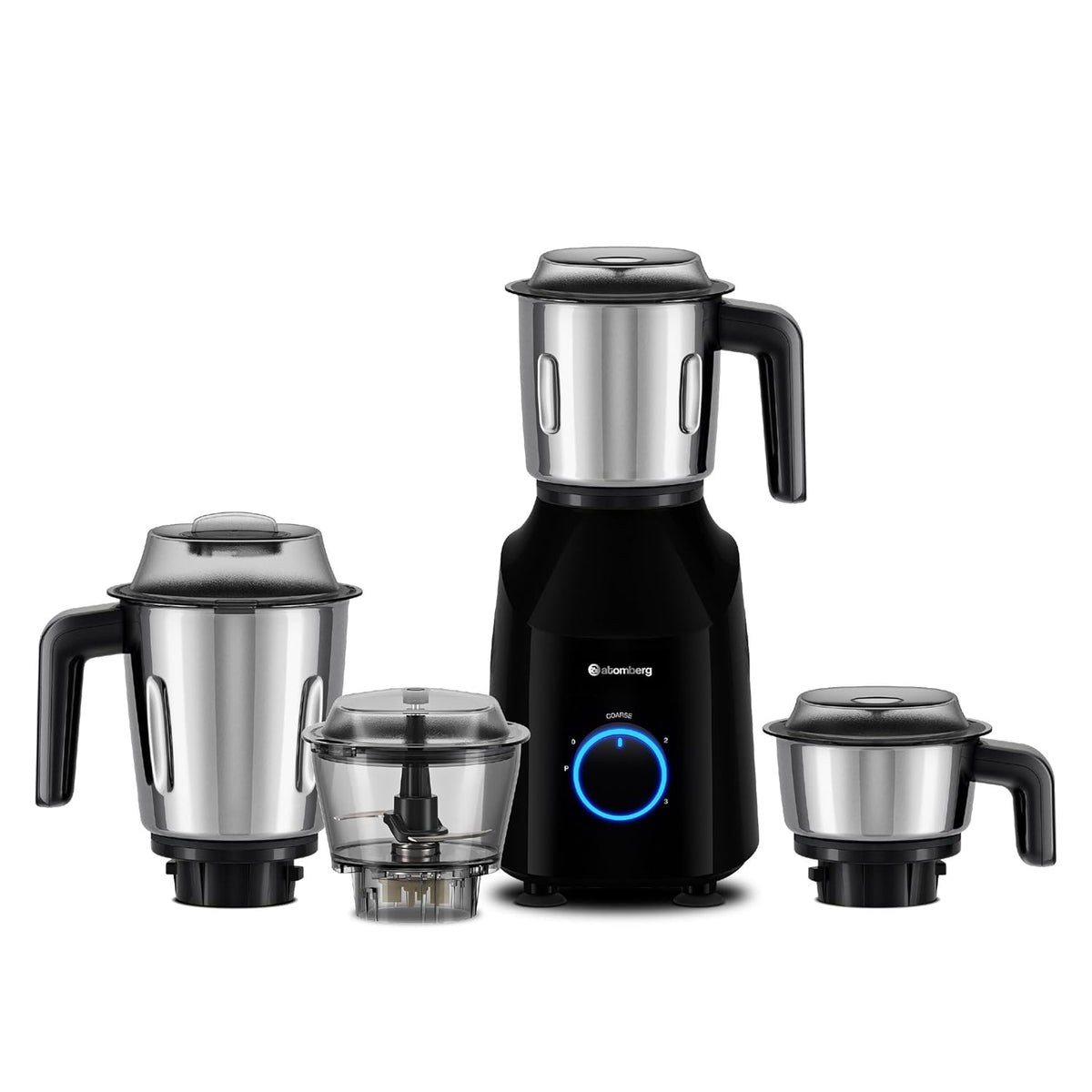 Atomberg Yulia Mixer Grinder | 750 W | 4 Multipurpose Jars including Chopper Jar | Advanced Safety Features |