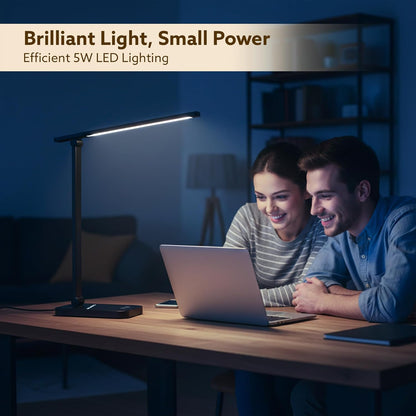 AGARO Regal Study Table Lamp | 5W LED Desk Light | USB Type-C | Touch Control |