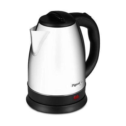 Pigeon Hot Stainless Steel Electric Kettle | 1.8 Litre | 1300 Watts | Automatic Shut Off | Silver |