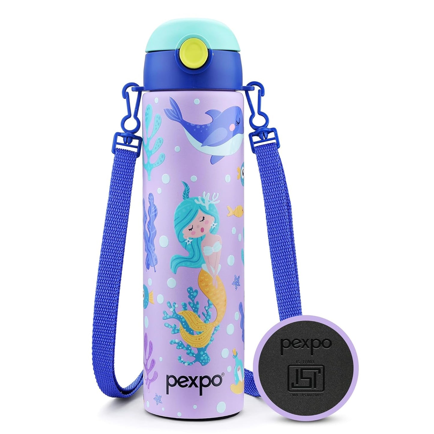 Pexpo Sporty Water Bottle | 700ml | Sipper Cap | Leak Proof |