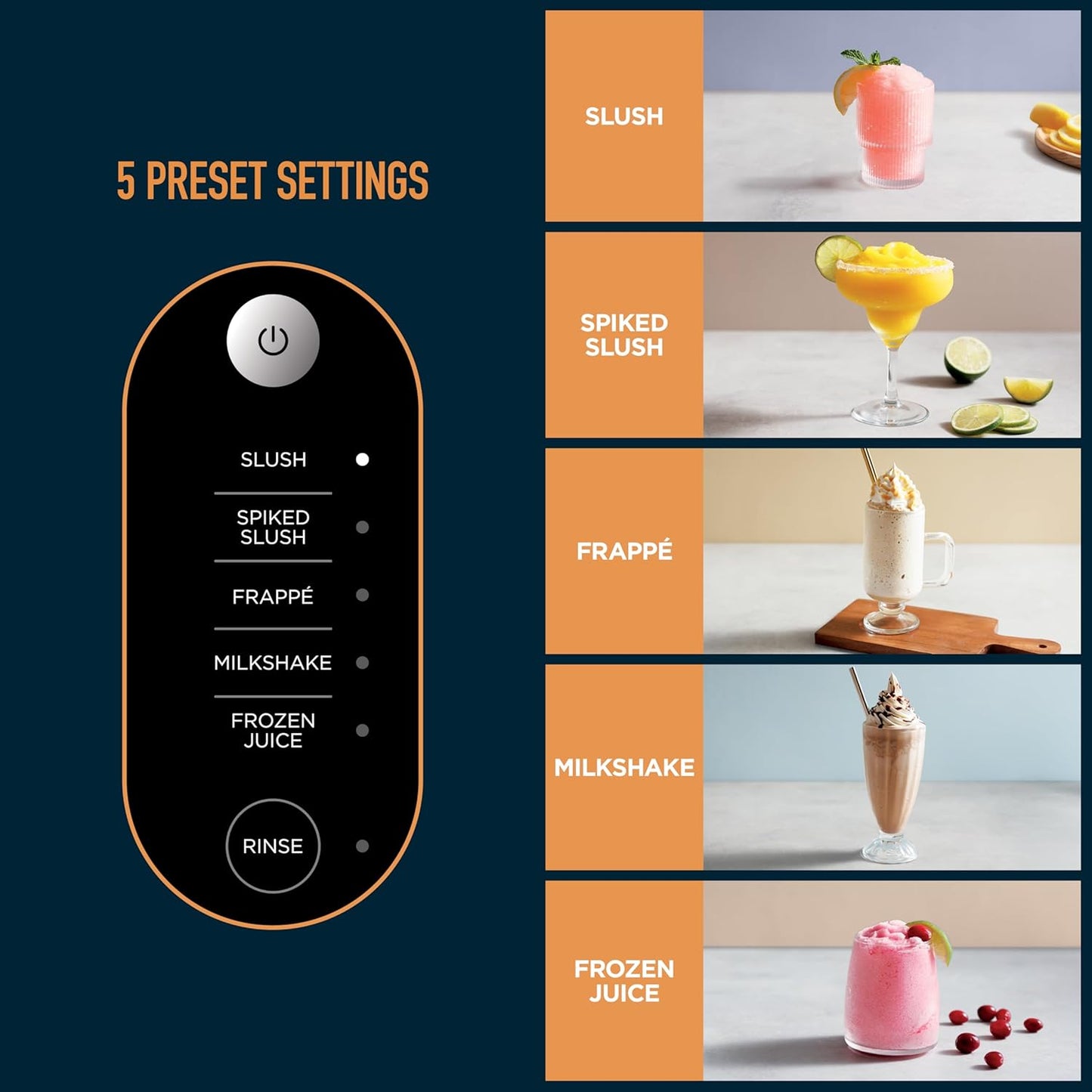 Ninja Professional Slushie & Smoothie Maker | Frozen Drink Machine | 5 Presets | One-Touch |