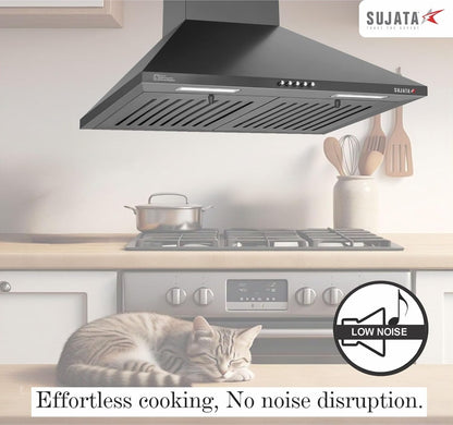 Sujata Jade 60 cm Chimney| Kitchen Chimney For Home | Dual Baffle Filter | High Air Suction |