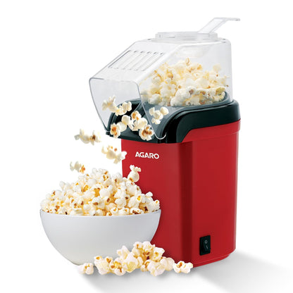 AGARO Delite Electric Popcorn Maker | 1200W | Oil-Free Healthy Snacks |
