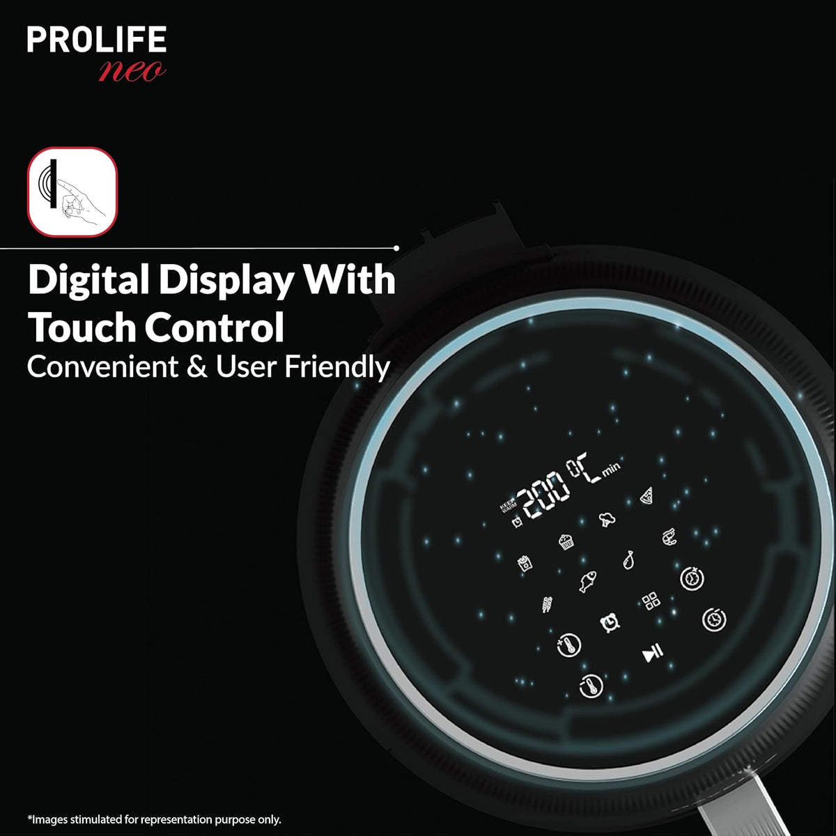 PROLIFE NEO | Black | 4.5 L | AirFryer |