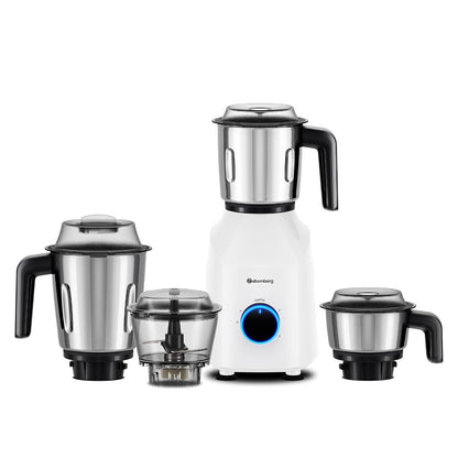 Atomberg Yulia Mixer Grinder | 750 W | 4 Multipurpose Jars including Chopper Jar | Advanced Safety Features |