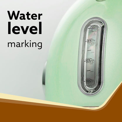 Agaro Regency Vintage Kettle | 1.8L | Stylish | Fast Boiling | Green |