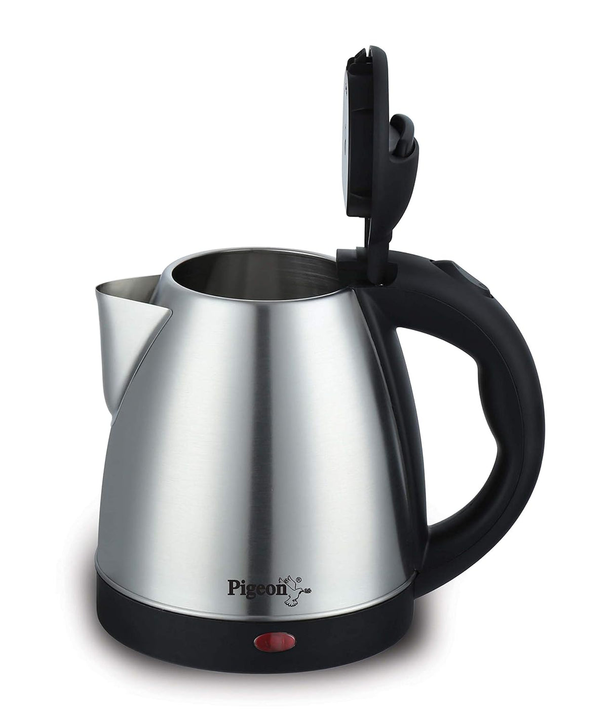 Pigeon Stainless Steel Hot Electric Kettle | 1.5 Litre | Silver | Automatic Shut Off | Ergonomic Handle |