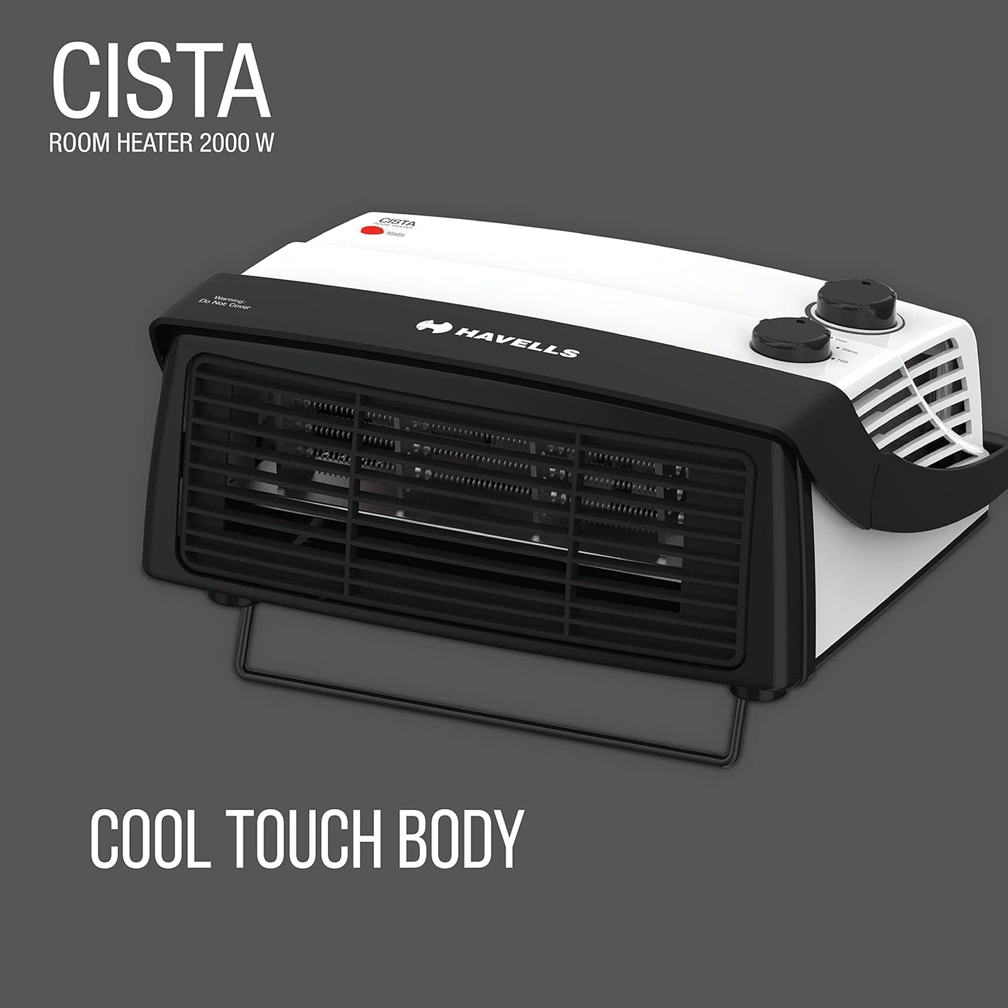 Havells Cista | Room Heater | White | 2000 W
