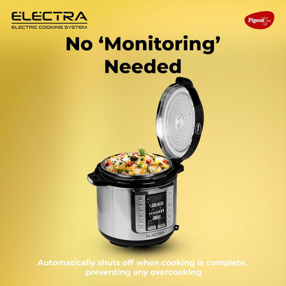 Pigeon Electra Smart EPC Cooker | Digital Display | 8 Preset Menus | Delay Timer | Automatic Cooking |